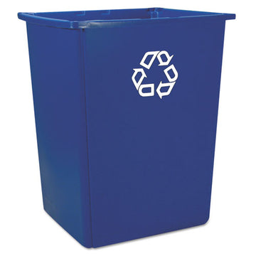 Rubbermaid® Commercial Glutton Recycling Container, Rectangular, 56 Gal, Blue freeshipping - TVN Wholesale